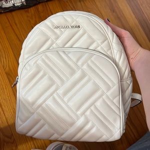 MICHAEL KORs Abbey Backpack in White